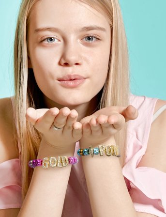 Toyrock Perline Abc Precious Gold Bracelet Maker Set - Gold - ONE SIZE