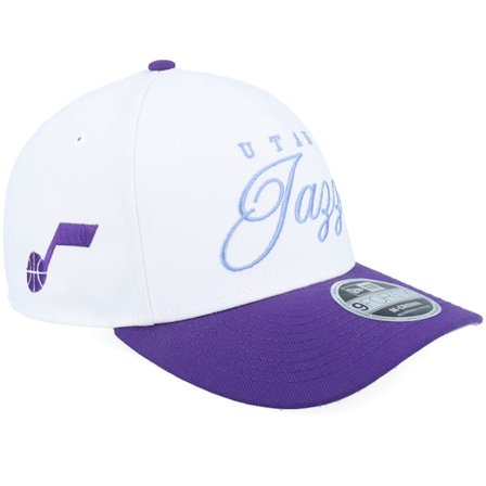New Era - NBA Bianco adjustable Cappellino - Utah Jazz NBA Draft 9FORTY M-Crown White/Purple A-Frame Adjustable @ Hatstore