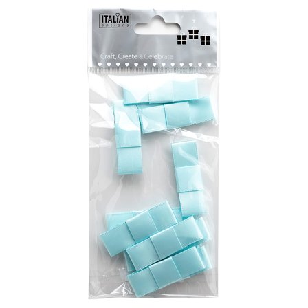 Mini Satiinirusetit Duck Egg Blue