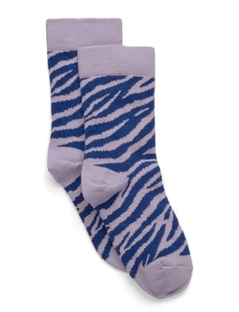 Melton Zebra Socks - Purple - 23/26