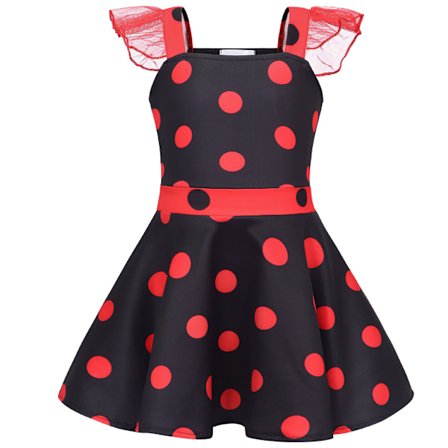 Flickor Polka Dots Ladybug Dress Up Kostym