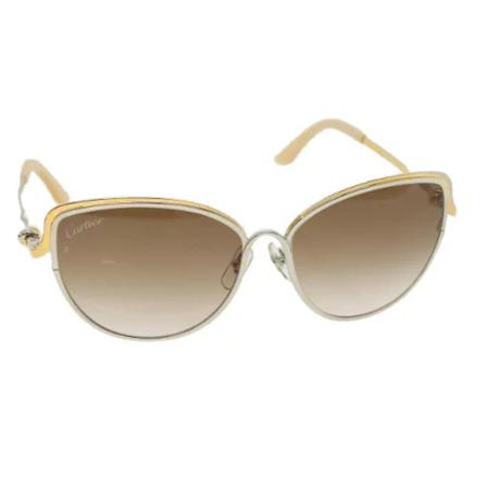 Cartier Vintage, Pre-owned Plastic sungles Bruin, unisex, Maat:ONE Size