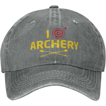 Jeg Elsker Bueskydning Bue Mål Unisex Cowboyhat Baseballkasketter Justerbare Sport Golf Denim Casquette Kasket Stil 1070