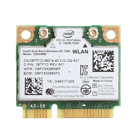 7260HMW Mini PCIe Wifi-kortti PCI-Express verkkosovittimen liitin Dual Band 5G