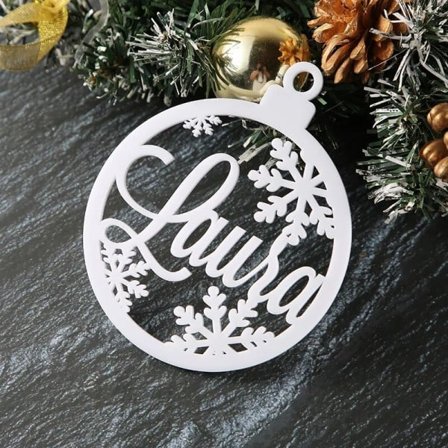 Custom Jule Tree Baubles Jule Tree Decor Personalized Ornament