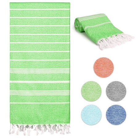 Strandhandduk, Sandtät Snabbtorkande Handduk för Bad Dusch Gym Resor Simning Pool Yoga Camping Sport, Stor Bomulls Svetthandduk Strandfilt 180x90cm, 