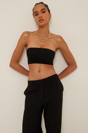 Jen Ceballos x NA-KD Haut bandeau - Haut tube - Noir - EU 44