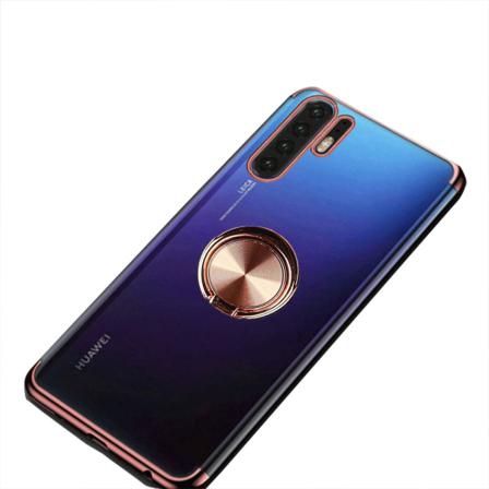 Skal Med Ringhållare - Huawei P30 Pro Roséguld