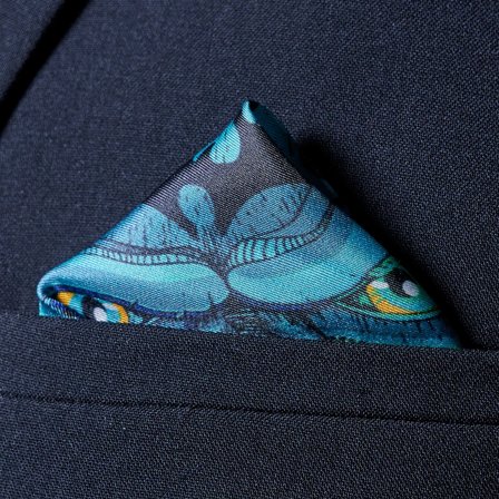 King New Age Pocket Square for Men - Patterned Pocket Squares