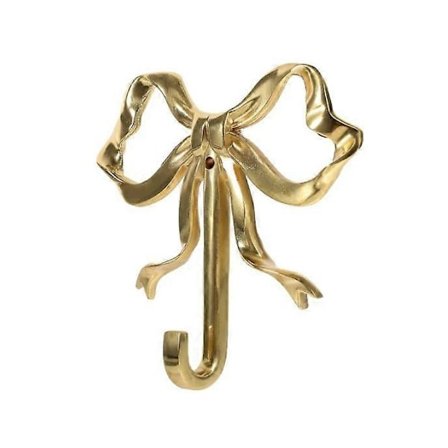 6.5X 7.3 CM, kultainen kodin koriste koukku rusetti messinkikoukku seinäkoukku pyyhekoukku WSZ