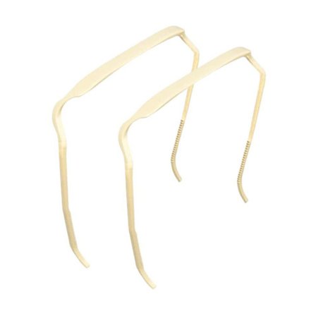 1 st Invisible Hair Hoop Hår Pannband GULD Gold