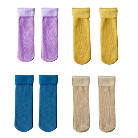 Naisten merinovilla sukat, tummansininen + kirkas violetti + keltainen + ihonvärinen KLB