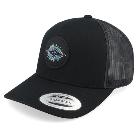 Rip Curl - Schwarz Trucker Cap - Custom Curve Black/Purple Trucker @ Hatstore