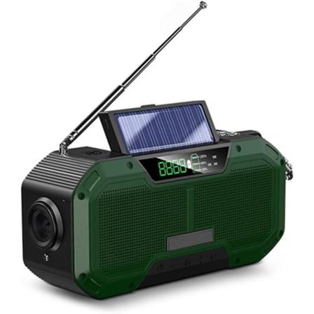 Kannettava käsikäyttöinen radio AM/FM-toiminnolla, IPX5-vedenkestävä sääradio