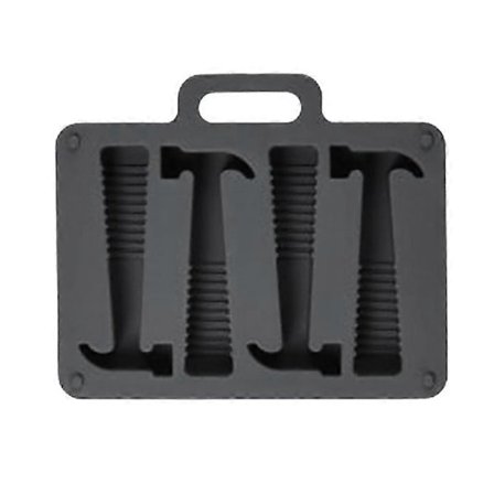 Vasaran muotoinen silikoninen jääpalamuotti 4-koloinen DIY hyytelökarkkimuottityökalu