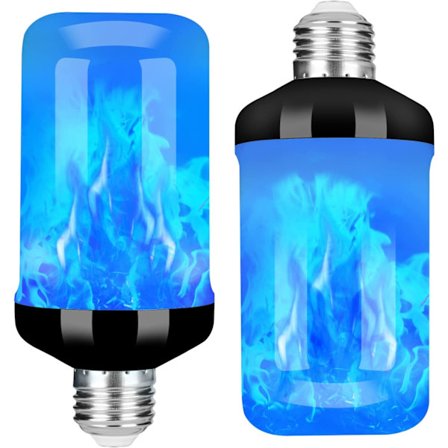 LED flammeeffekt pære, opgraderet 4 tilstande flimrende fi