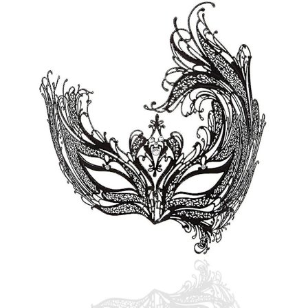 Maskerad mask för kvinnor metall mask glänsande strass venetiansk fest kväll bal bal mask bar kostymer tillbehör