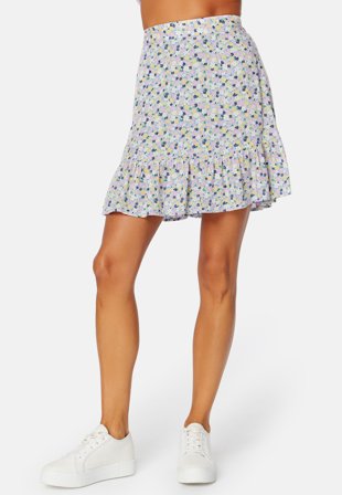 Pieces Nya HW Skirt Apricot Cream AOP:Mu Klær