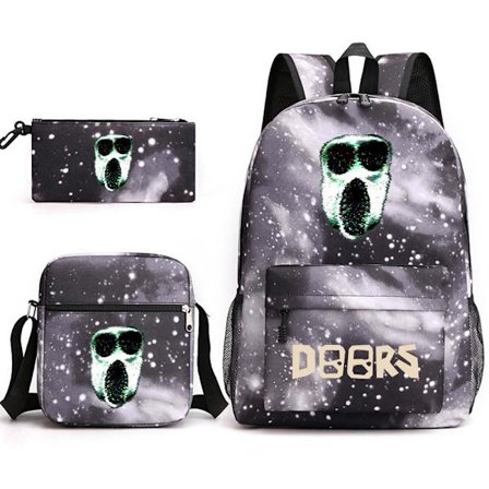 Dörrar roblox tre delar ryggsäck Starry Sky Black ~ 2 tre delar