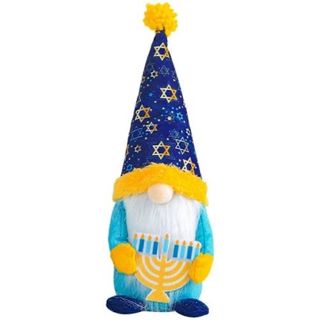Plys Nisse Dukke Hanukkah Dvärg Fyldt Elf Nisse Julehjem Borddekoration