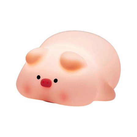 Yndig Natlampe til Børn Sød Gris Silikone Natlamper til Børneværelse 3 Lysstyrkejusteringer til Soveværelse Stue