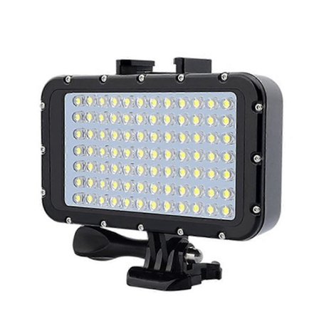 Dimbar LED dykkerlykt for GoPro Hero, undervanns videolys, for bruk ved nattdykking