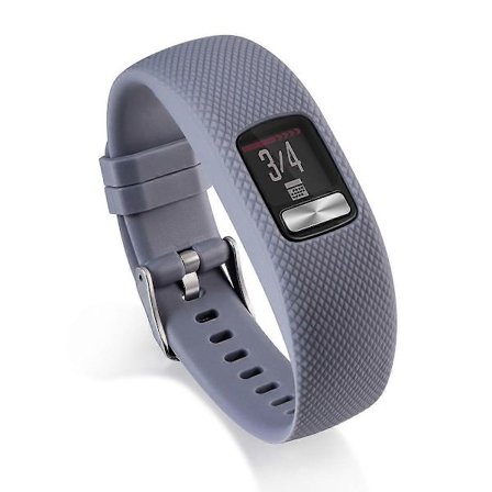 Til Garmin Vivofit 4 xDfind Sølvspænde Silikone Sportsurrem (FMY)