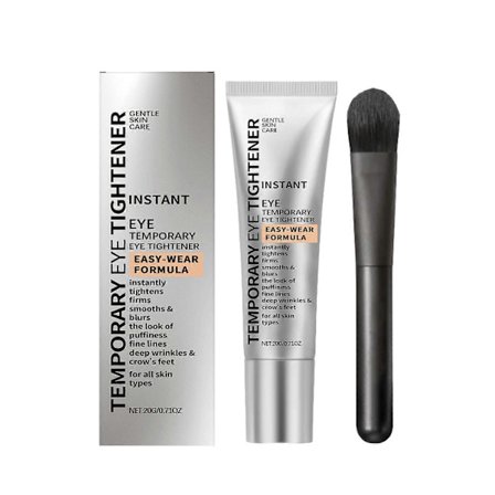 Øyeblikkelig øyekrem, midlertidig øyekrem, reduserer poser under øynene, mørke ringer og rynker, poser, strammer huden, anti-aldring fine linjer