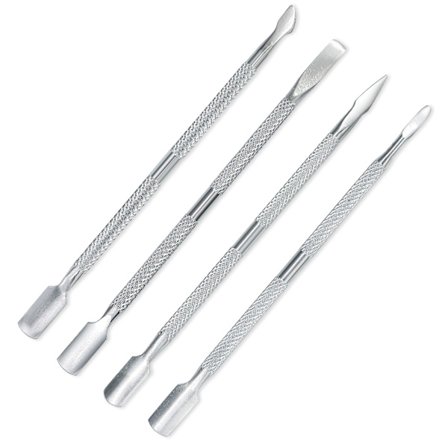 4 stk/pakke neglebåndsskyver og skje neglebåndsrensersett kutt manikyr