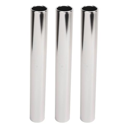 3st aluminiumlegering banfältstafettbatonger Spårbatonger Raceutrustning för löparlopp Team för löparlopp utomhus studentstafettevenemang Silver