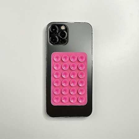 Sugproppsfäste för silikonfodral, självhäftande telefonfodral med sugpropp, handsfree-mobilhållare