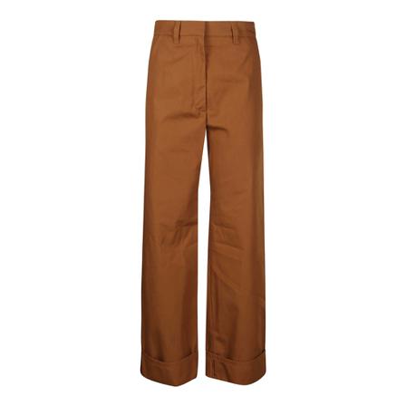 Kenzo, Wide Trousers Bruin, Dames, Maat:XS