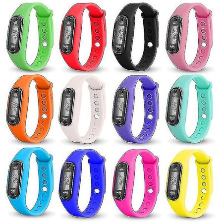 Skridttæller Aktivitets Tracker Fitness Sportsur Håndleds Pedometer LCD Voksen Barn