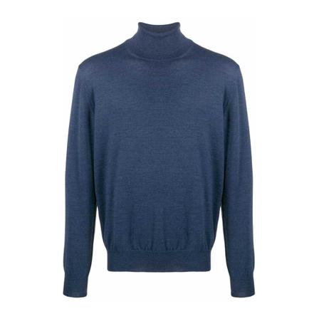 Barba, Turtleneck 1429055557 Blauw, Heren, Maat:XL
