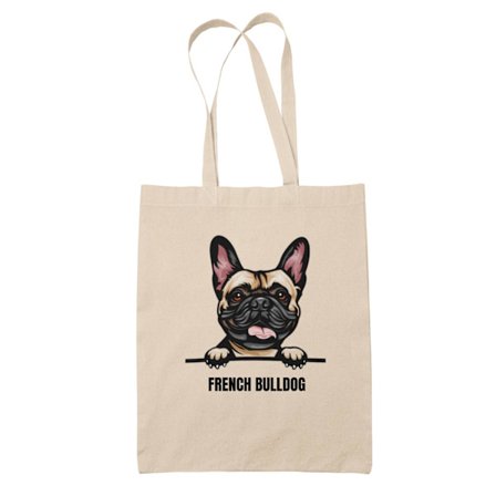 French Bulldog tygkasse hund shopping väska Tote bag