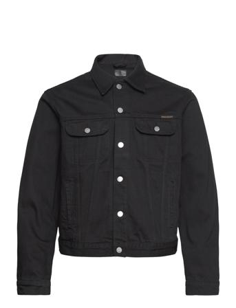 Danny Rinsed Denim Jacket Designers Jackets Denim Black Nudie Jeans