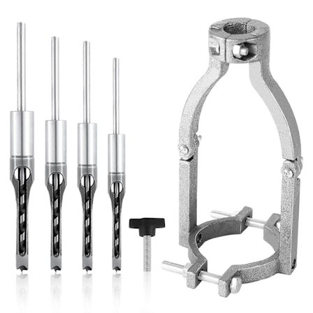 Firkantbor Adapter & 4 stk Firkantbor, Mortisefeste ZIS