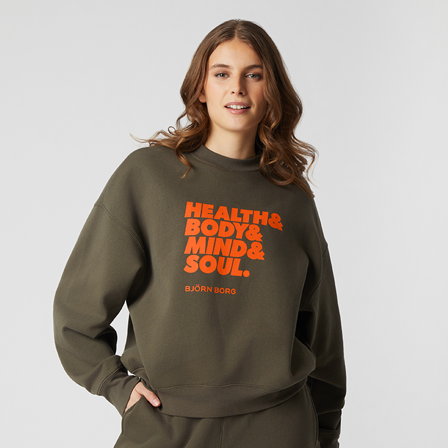 Björn Borg Studio Oversized Trøje Green