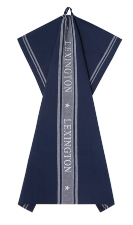 Lexington Icons Kjøkkenhåndkle Jacquard DressBlue-Hvit 50x70