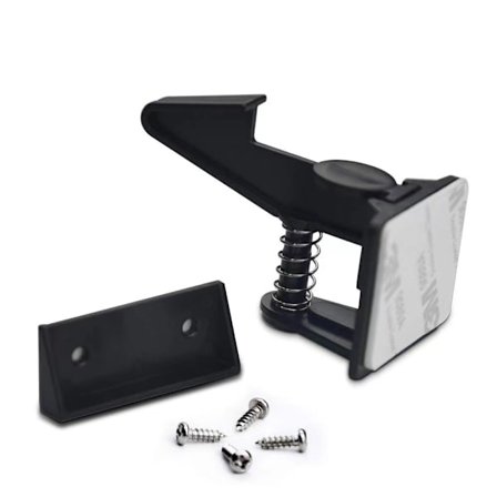 Svart 10-pakning barnesikre hengelåser - Usynlig sikkerhet for skap og skuffer - for skapdører, skuffer, skap, garderober