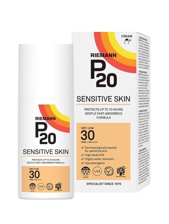 P20 Riemann Solcreme Sensitive SPF 30 200 ml, Skincare, Solcreme, Solcreme Til Ansigtet
