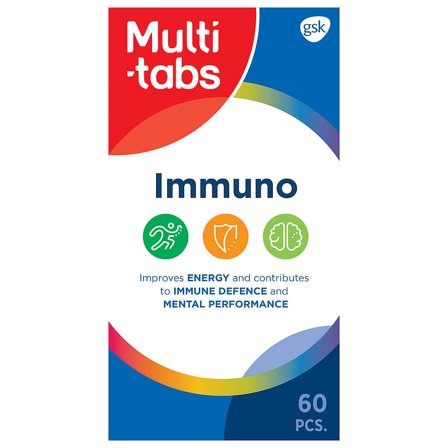 Multi-tabs Immuno med mælkesyrebakterier 60 tabl., Helse & Madvarer, Kosttilskud, Kosttilskud Til Mænd