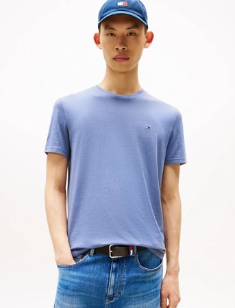 Tommy Jeans Tjm Xslim Jaspe Htr Tee Ext - Blue - L