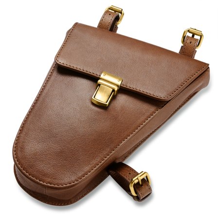 Kerékpár nyeregtáska | Sötétbarna teljes barkás bivalybőr for Men