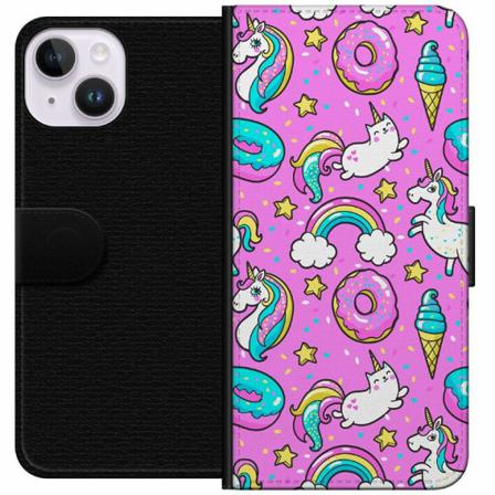 Apple Iphone 14 Plånboksfodral Unicorns