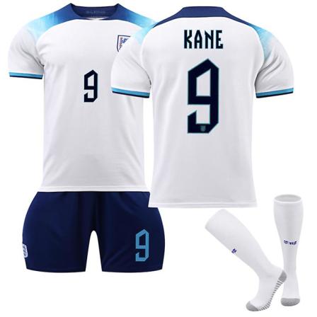 22-23 World Cup Englanti Koti T-paita Jalkapallo univormu aikuisille lapsille W No.9 Harry Kane M