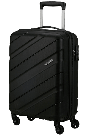 American Tourister Jetdriver Kabinväska med 4 hjul Resväskor Dam Svart 55