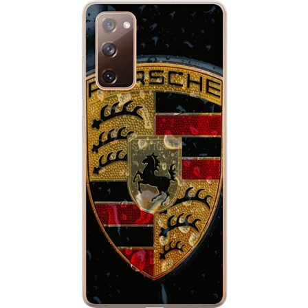 Kompatibelt Mobilskal till Samsung Galaxy S20 FE Porsche logotyp affisch lyxbilsmärke vapen skåpbilsemblem Stuttgart klassisk retrodesign bilkonst
