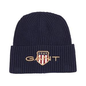 Kids - GANT Navy Archive Shield Beanie S-M (5-8 years) - Headwear - S-M (5-8 years) - Navy