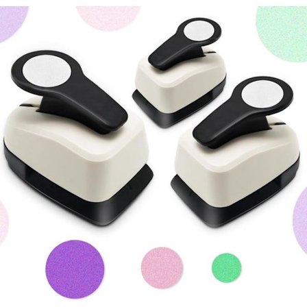 Pyöreä rei'itin - Pyöreä rei'itin - Paperirei'itin - 3 kpl